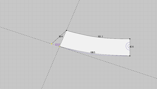 Relative Axes for Internal Lines