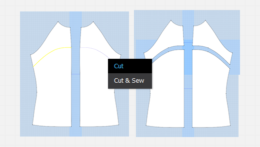Symmetry for Cut and Cut & Sew