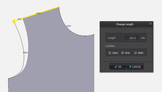 Change Line Lengths