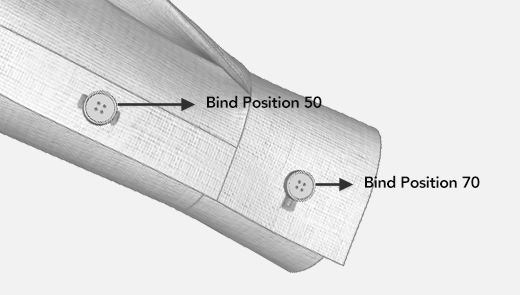 Buttonhole Bind Position
