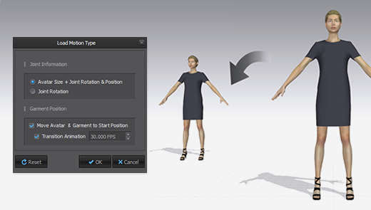 Load Motion Start Position