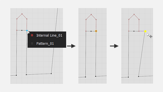 Overlapping Points/Lines Selection UI