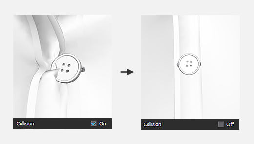Button Collision Detection On/Off