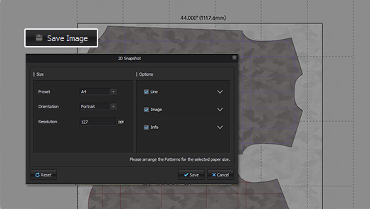 Print Layout 2D Snapshot