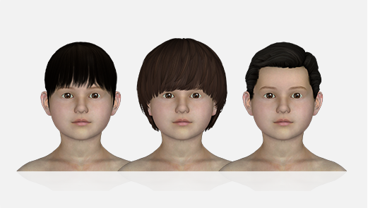 Hair Options for Kid Avatar