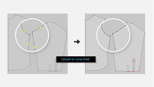 Convert Multiple Segments Points to Curve Points